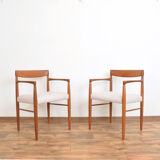Danish Teak Armchairs by H. W. Klein for Bramin, Set of 2