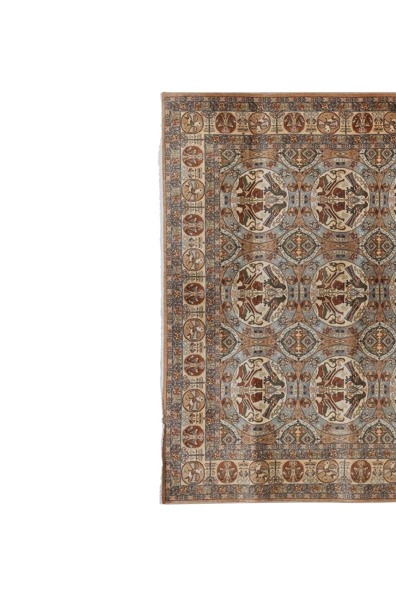 Vintage Turkish Oushak rug 200x282 cm