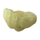 Empty hand-shaped pocket in pale yellow ceramic years70