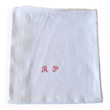 Nappe en lin brodée main