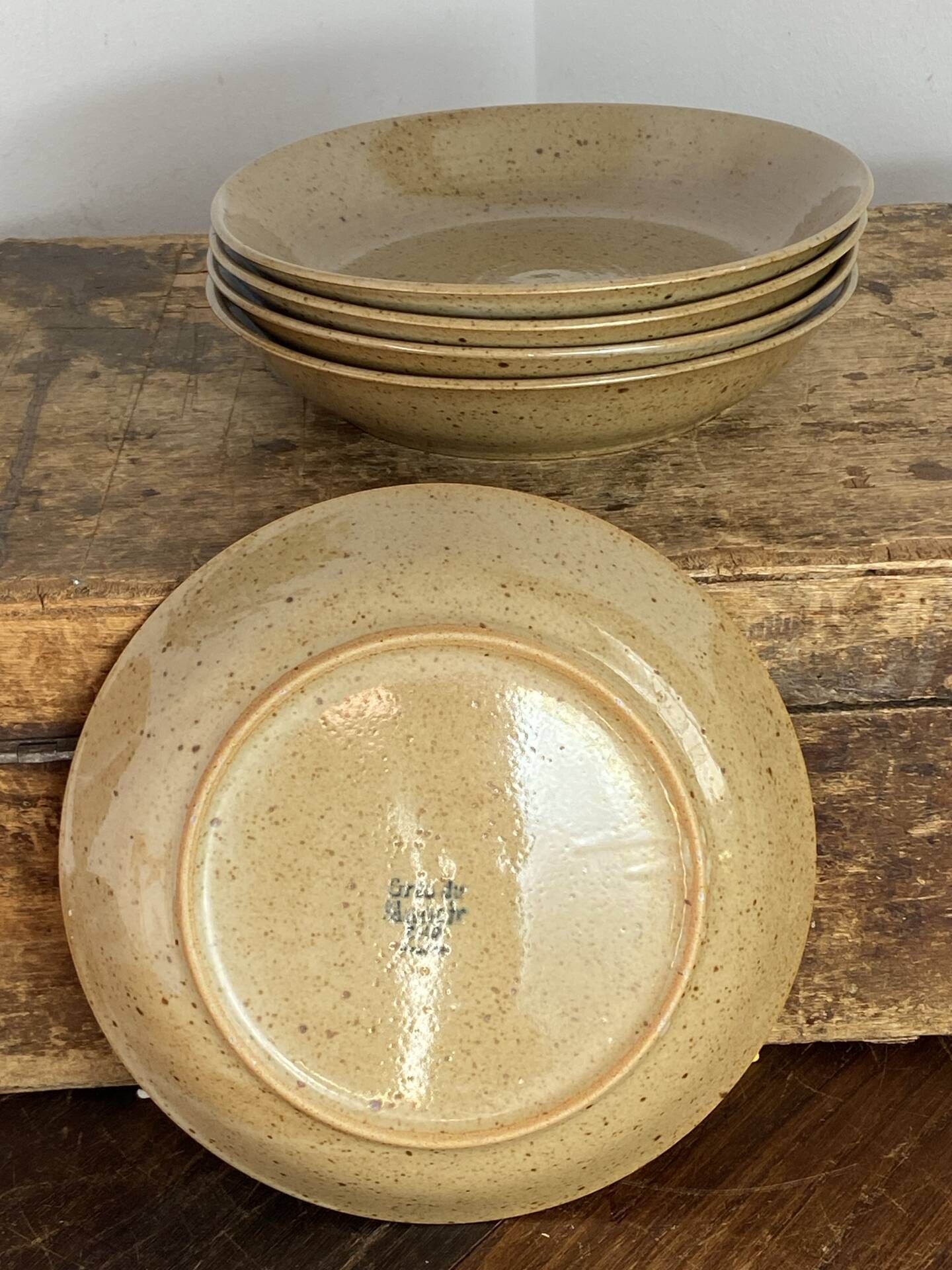 Deep plates, Manor stoneware