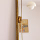 Large golden mirror Deknudt vintage 1970s