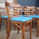 Lot de 24 chaises de bistrot restaurant vintage