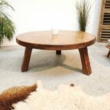 Vintage tripod coffee table brutalist style