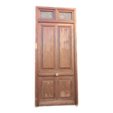 Front door and its frame, translucent glass windows, early 20th century