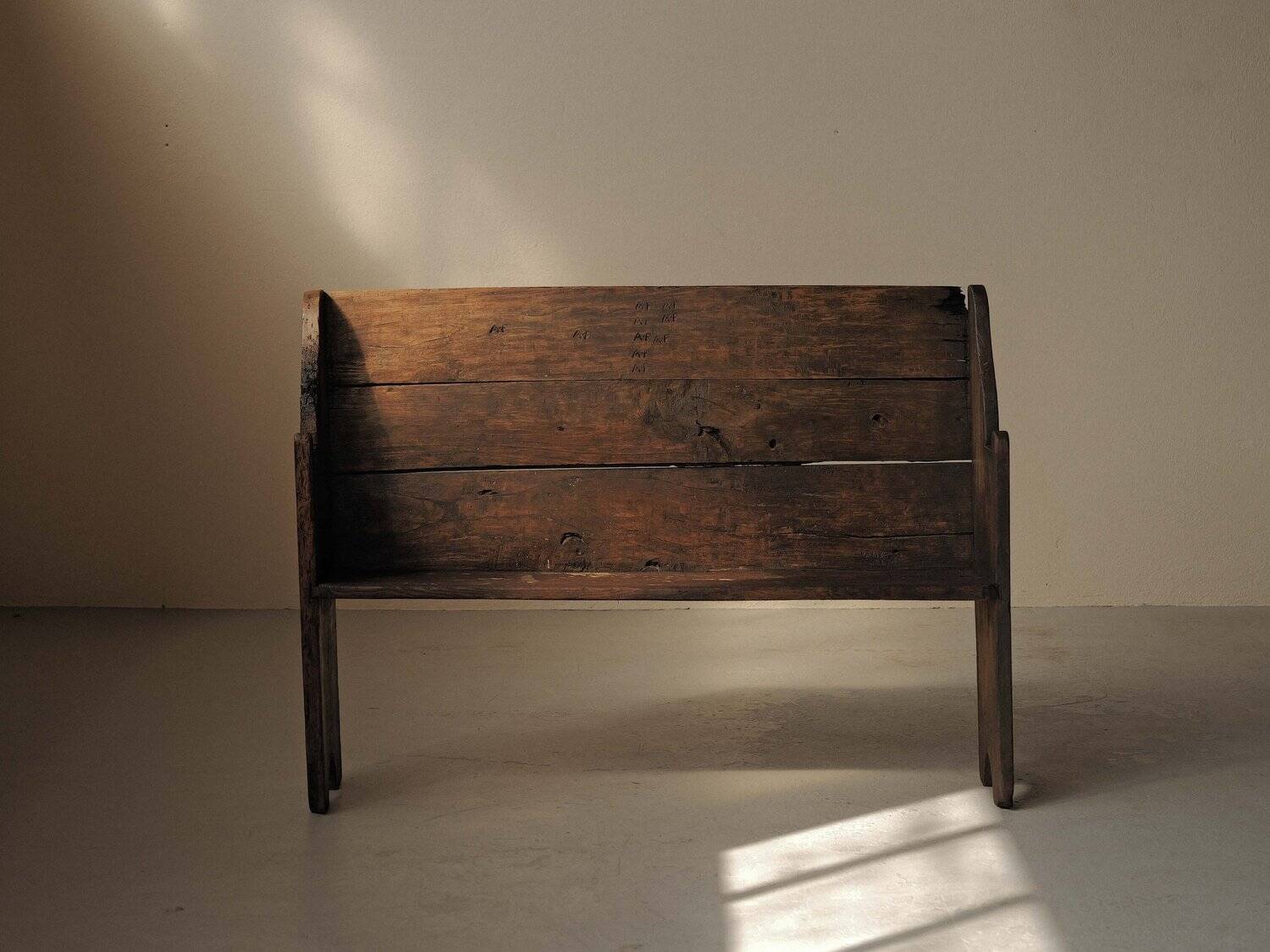 Banc de ferme, Art-Populaire, Ardèche, XIXᵉ siècle