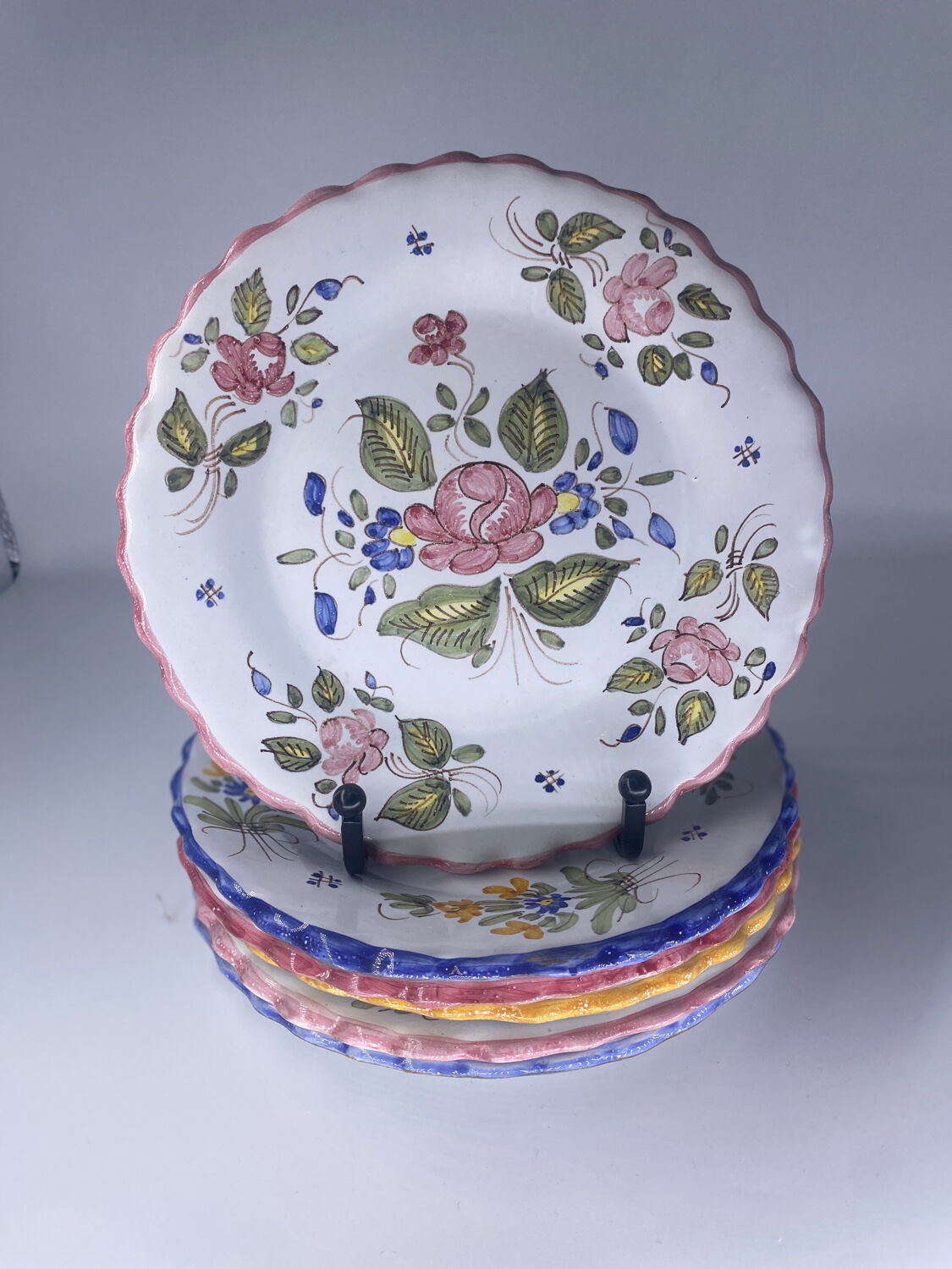 6 vintage plates Martres Tolosane Jodra Noirmoutier