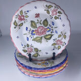 6 vintage plates Martres Tolosane Jodra Noirmoutier