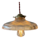 Vintage prismatic glass suspension light