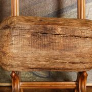 Carved wooden monoxyle cup, folk art, 19th century.