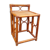 Rattan side table