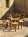 Straw chairs
