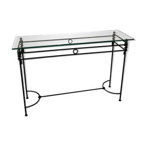 Console signée Jacques Ducru pour