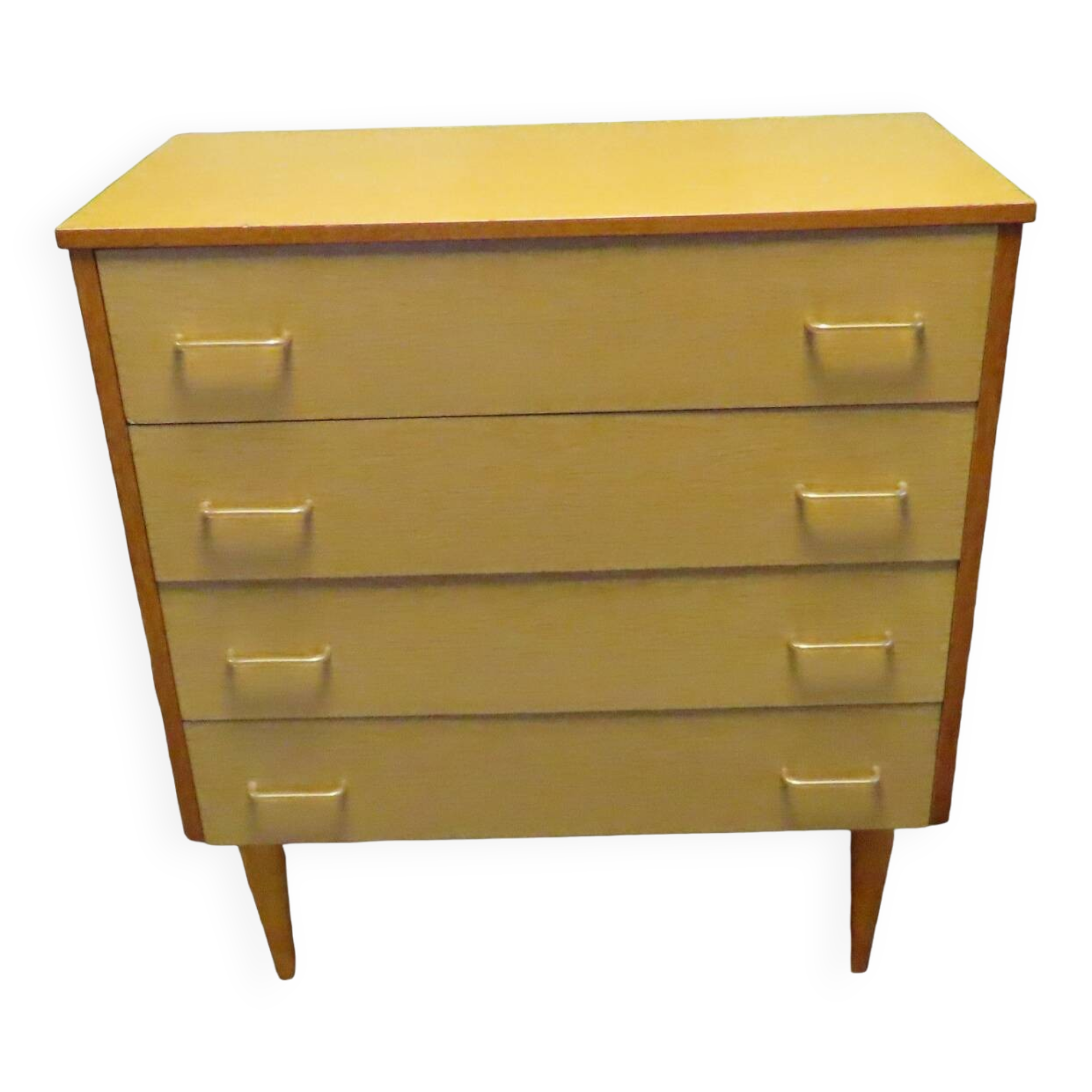 Vintage 4-drawer chest of drawers 1960