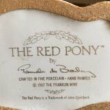 Porcelain horse statue (the red pony)