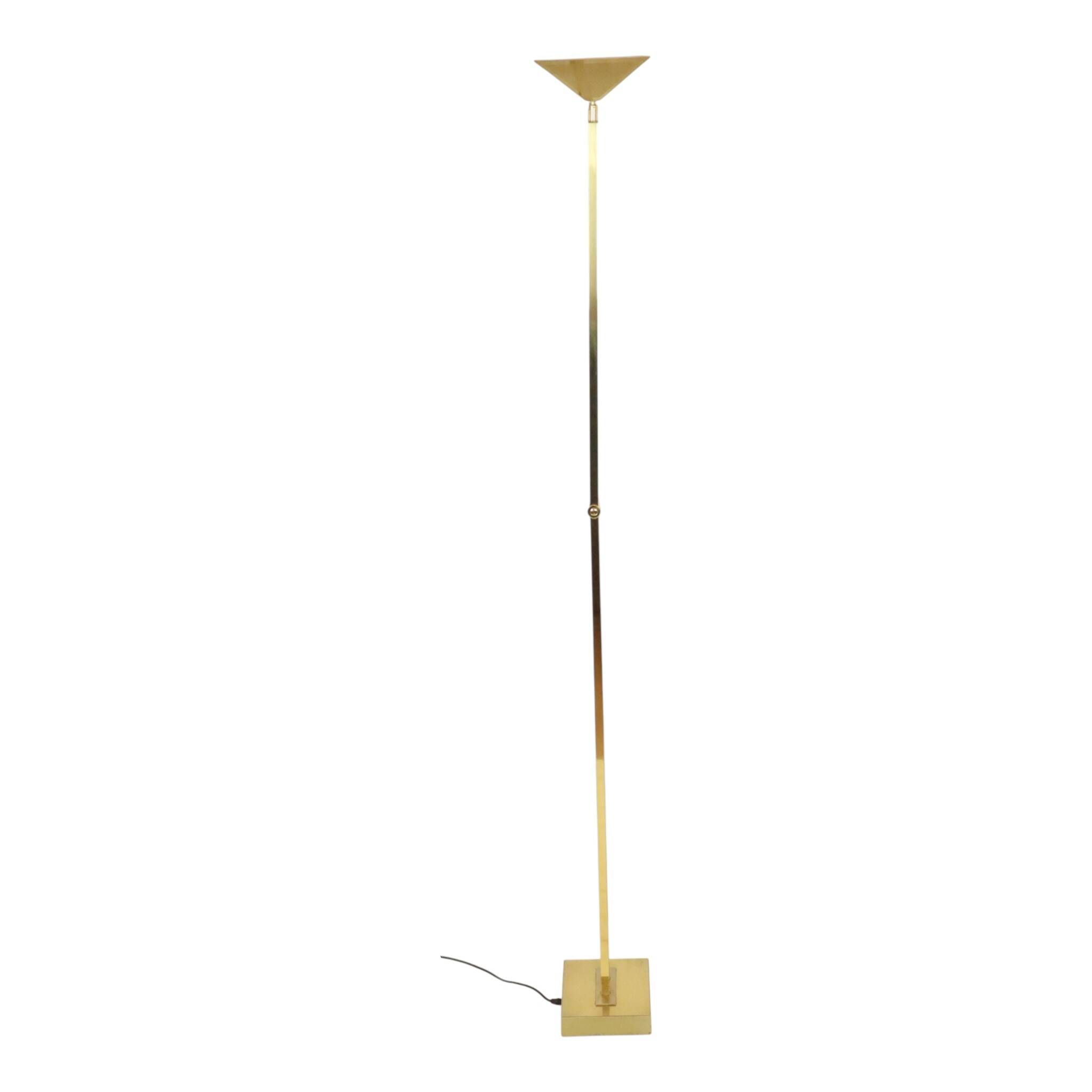 Gold Deknudt Floor Lamp, Willy Rizzo Design, Hollywood Regency