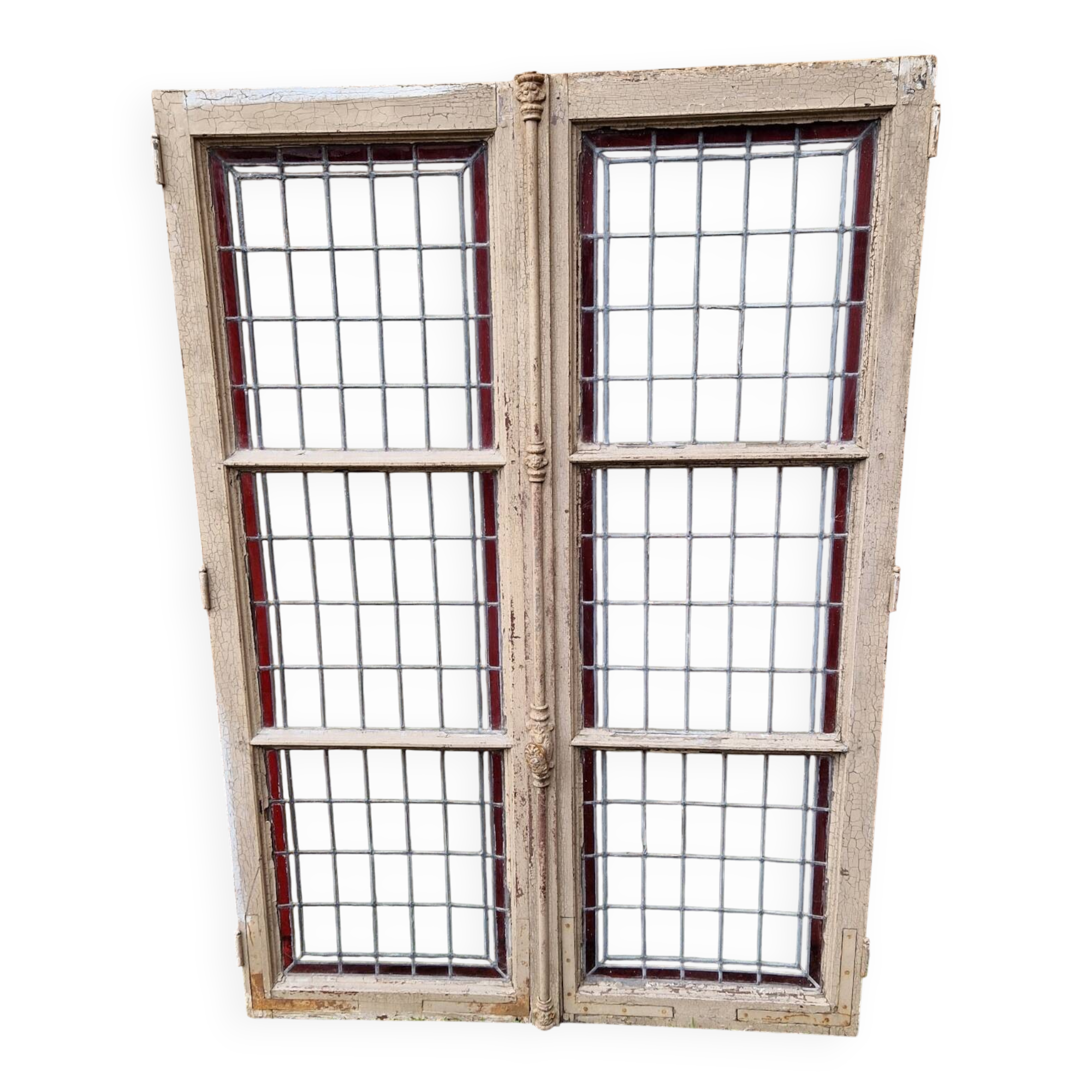 Pair of stained glass windows