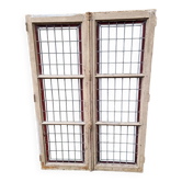 Paire de Fenêtre vitraux