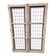 Pair of stained glass windows