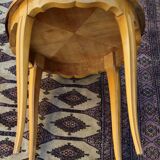 Art Deco gueridon in light burl – Louis XV inspiration