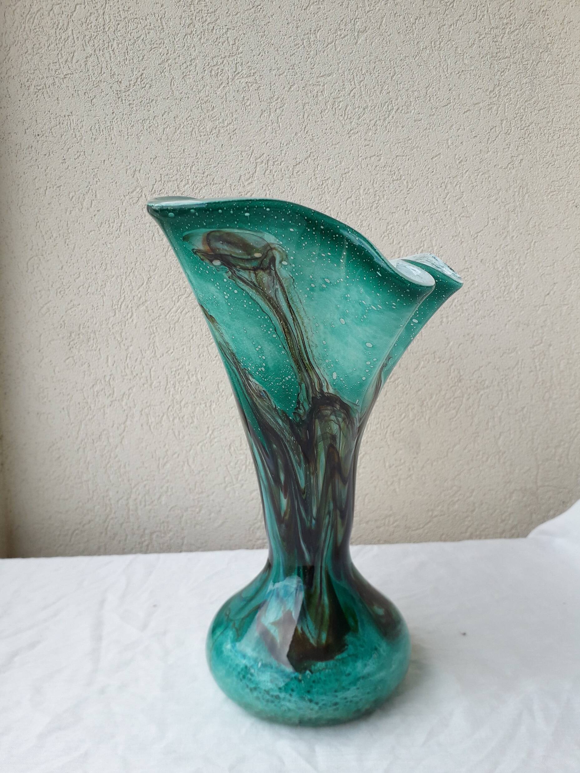 Blown glass vase