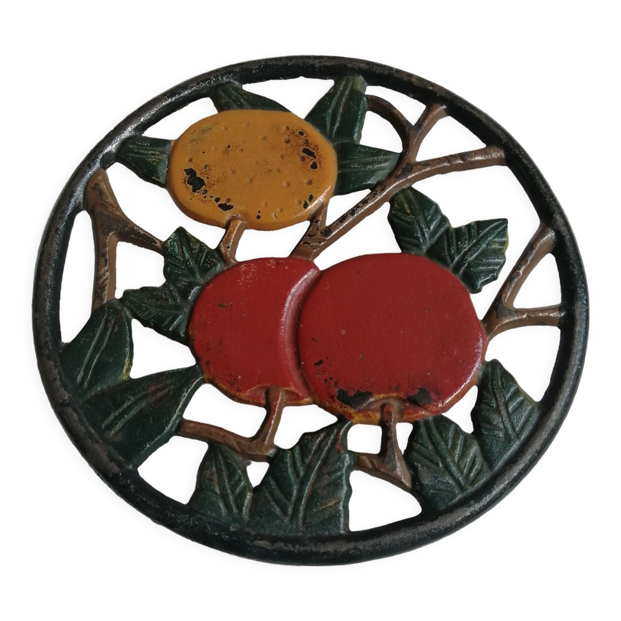 Dessous De Plat Arbre En Fonte Gris | Diamètre 21 Cm | Décoration De Table Style Sud | Marque Ambiance Sud - 11