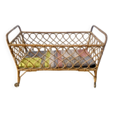 Rattan crib bed