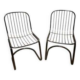 Pair of Gastone Rinaldi style chairs