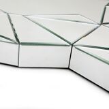 Set of 2 mirrors geometric 1970s - 88x120cm