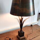 Lampe en laiton et bronze maison Charles circa 1970