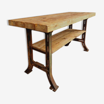 Industrial table side table kitchen island or bathroom furniture