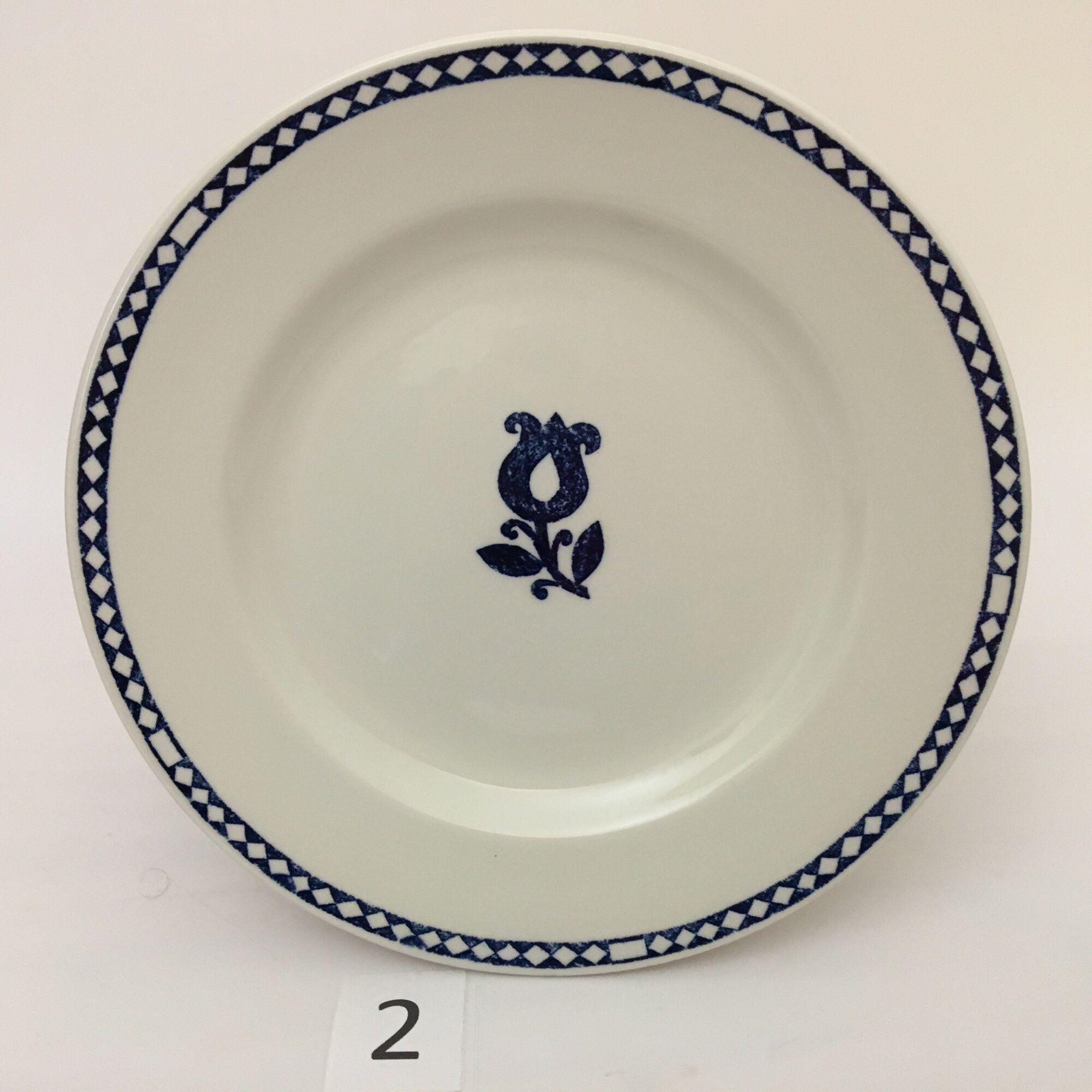 Set of 6 dessert plates stamped "Churchill-England"