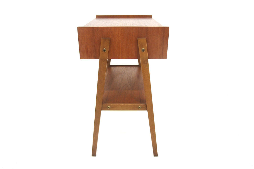 Table de chevet scandinave en teck, Suède, 1950