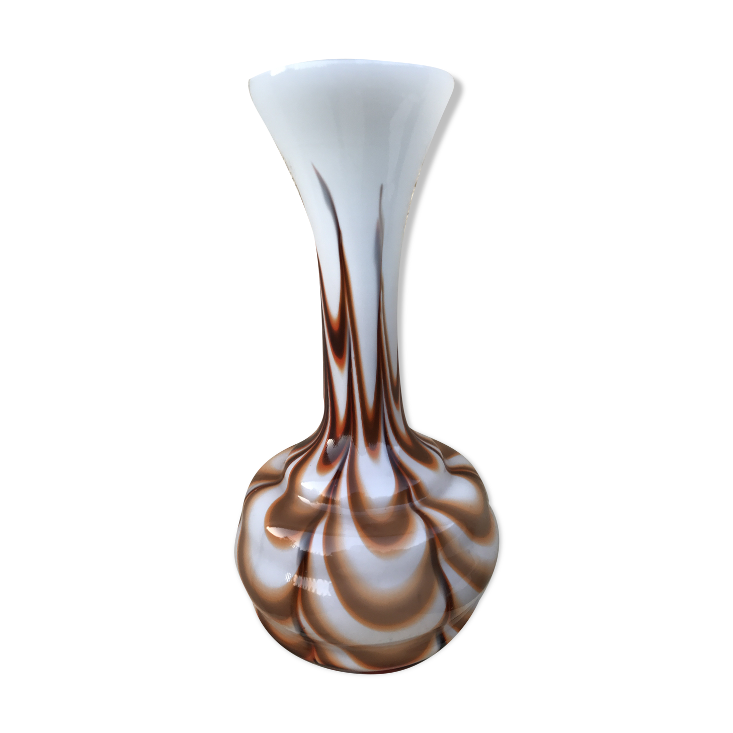 Vintage pop art opaline vase