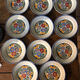 Lot de 12 assiettes fleuries