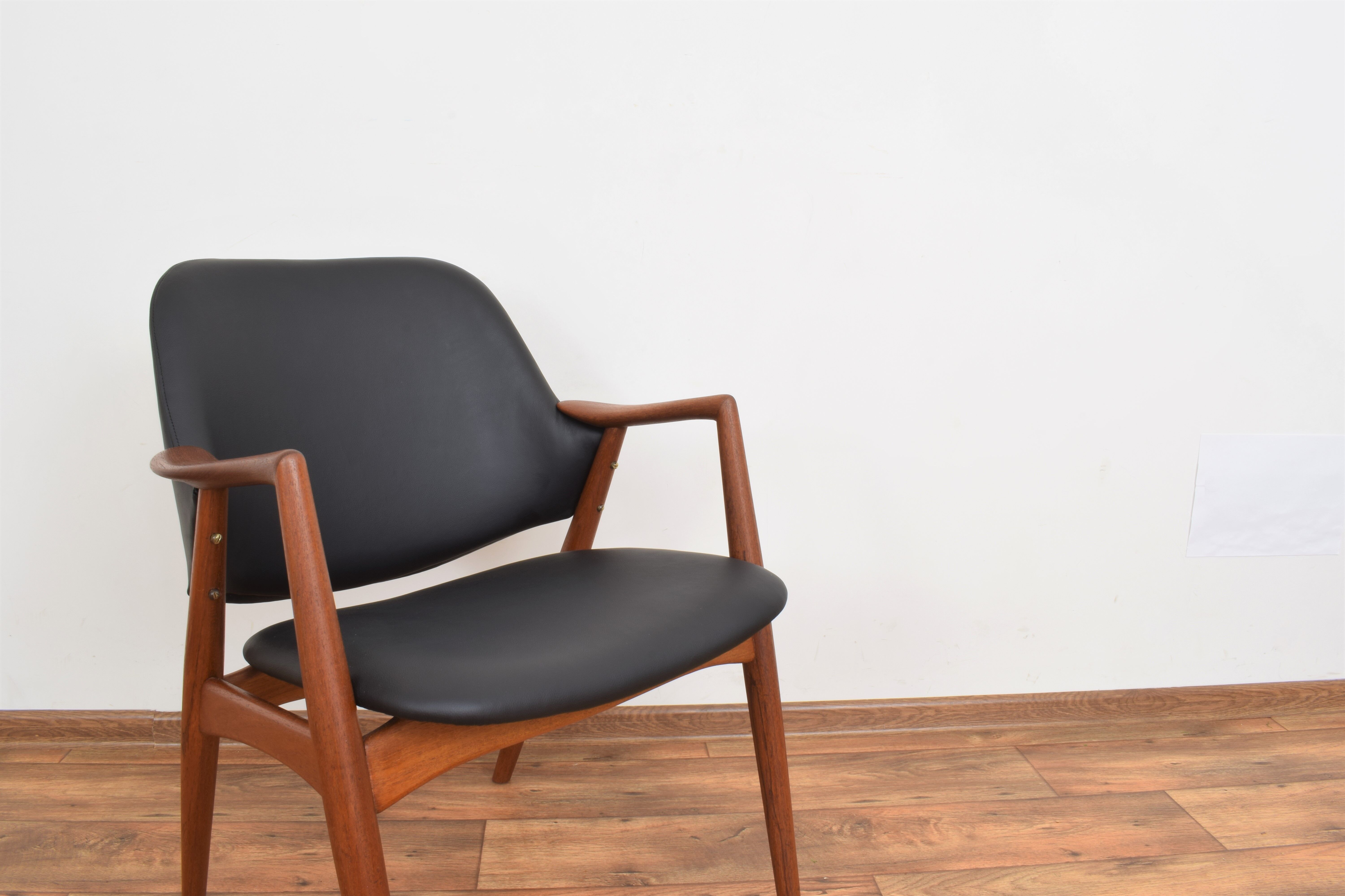 Swedish Teak Armchair by Alf Svensson for Dux