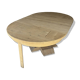 Solid oak farmhouse table with extensions