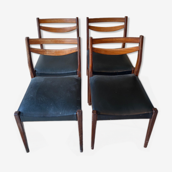 4 chaises vintage