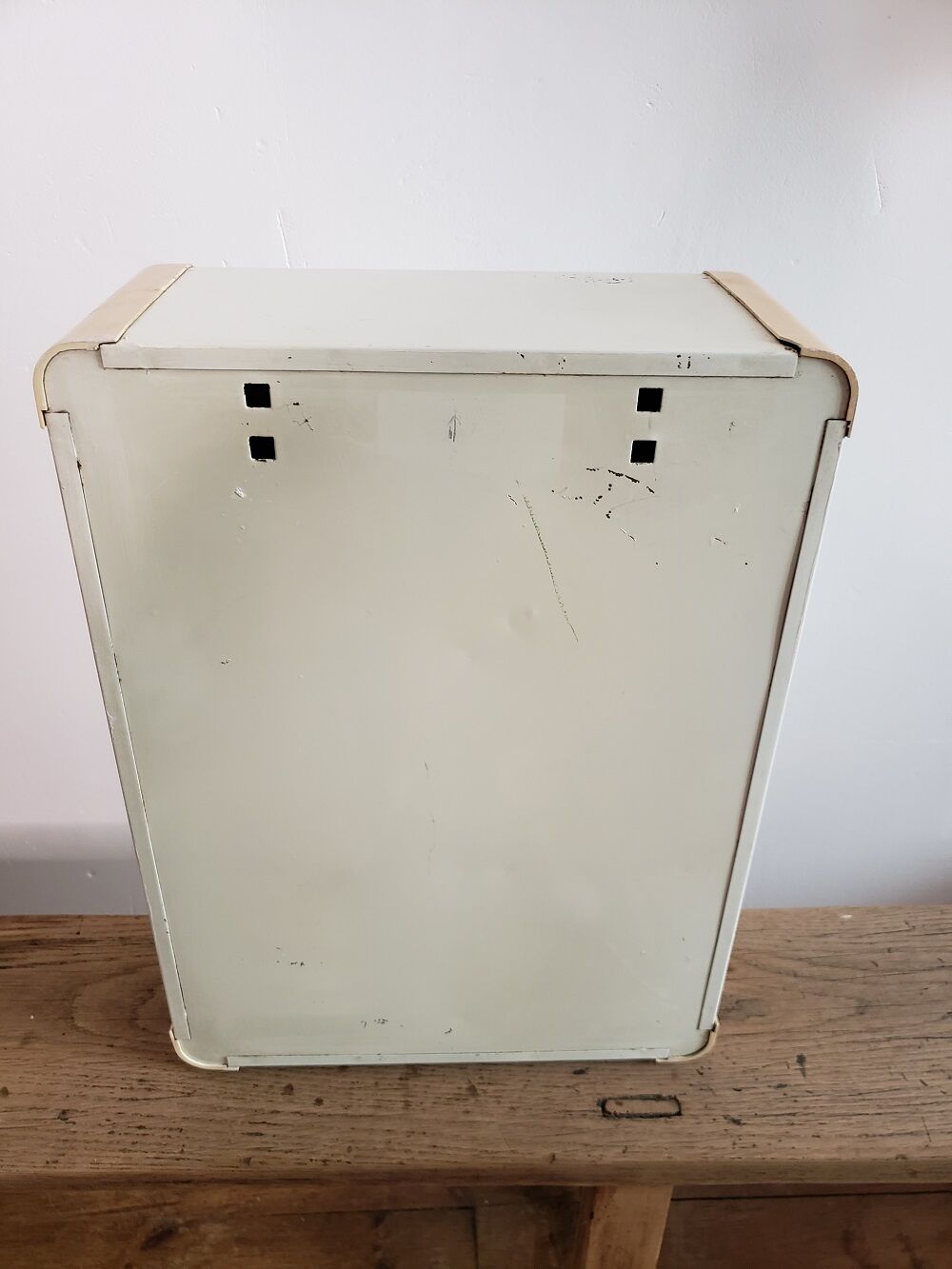 Metal pharmacy cabinet