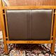 Classic Art Deco Armchair Black Low