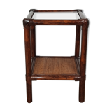 Rattan sofa bedside table