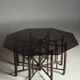 Table basse octogonale en bambou XL