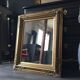Golden antique mirror