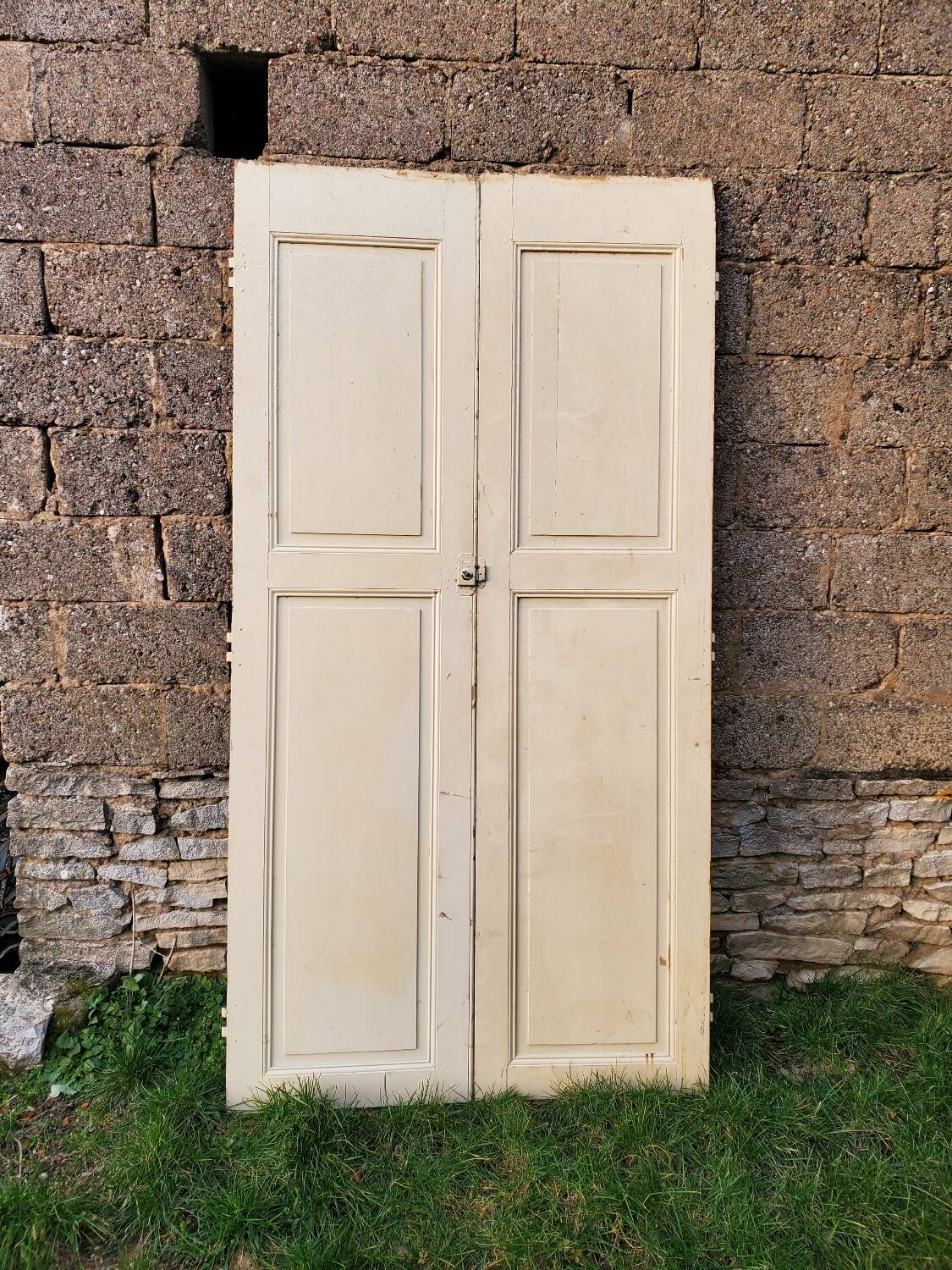 Pair of antique cupboard doors