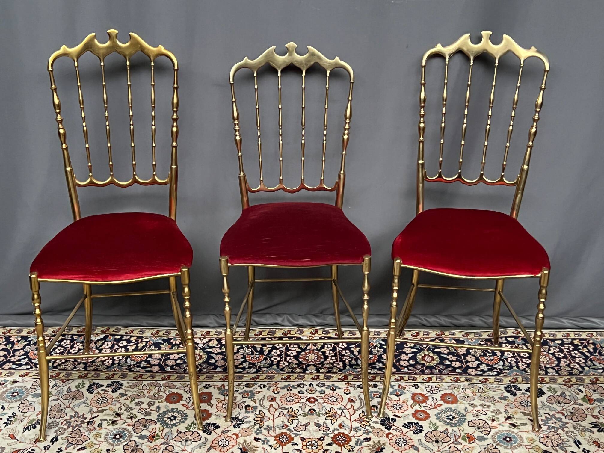 Chiavari. Set - chaise design de style Napoléon III.