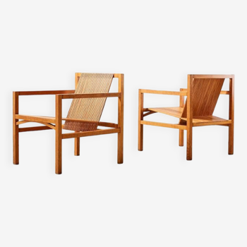 Ruud Jan Kokke Pair of Lounge Chairs for Metaform Netherlands 1986