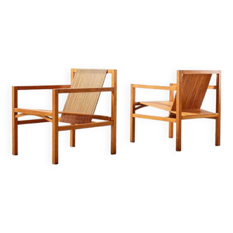 Ruud Jan Kokke Pair of Lounge Chairs for Metaform Netherlands 1986