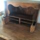 Antique wall-mounted shelf unit