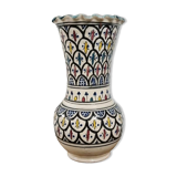 Terracotta vase with oriental decor