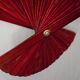 Large vintage hand-painted Japanese fan